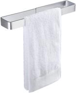 🛀 kes self adhesive towel bar for bathroom - 15.7-inch stick on towel rack, no drill wall mounted - aluminum silver bth402s40 logo