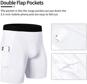 img 3 attached to Wragcfm Compression Baselayer Underwear for Active Men's Clothing
