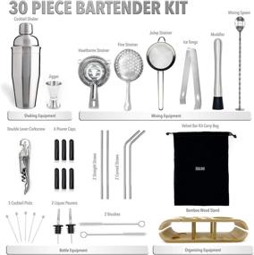 img 3 attached to Bartender 30 Piece Cocktail Stainless Exclusive