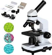 🔬 enhanced 40x-1600x microscopes kit for kids, students, and adults: includes microscope slides set, phone adapter; ideal for school, laboratory, and home education logo