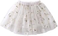 embroidery flowers tulle skirt years girls' clothing logo