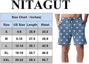 img 1 attached to 🩳 Ultimate Comfort: NITAGUT Camouflage Drawstring Shorts with Convenient Pockets