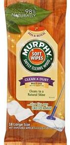 img 2 attached to 🧻 Convenient and Hygienic: MURPHY Wet Disposable Soft Wipes - Large, White, 18 Count