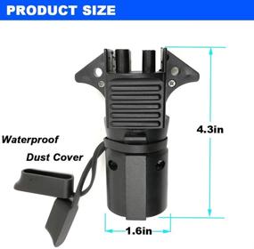 img 2 attached to 🔌 CARROFIX 7 Pin Blade to 4 & 5 Pin Flat Multi-Functional Trailer Plug Connector Wiring Adapter