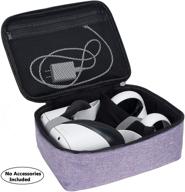 🎒 kislane purple carrying case for oculus quest 2 vr - travel & home storage solution logo
