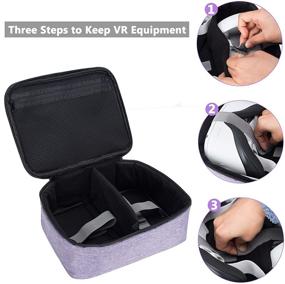 img 2 attached to 🎒 KISLANE Purple Carrying Case for Oculus Quest 2 VR - Travel & Home Storage Solution