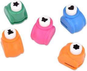 img 4 attached to ✂️ DS. DISTINCTIVE STYLE Mini Paper Punch Shapes: Enhance Your Scrapbooking with 5 Pieces of Craft Punchers Hole Punches