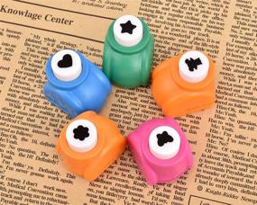 img 1 attached to ✂️ DS. DISTINCTIVE STYLE Mini Paper Punch Shapes: Enhance Your Scrapbooking with 5 Pieces of Craft Punchers Hole Punches