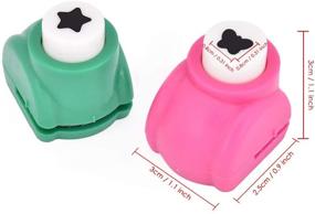 img 3 attached to ✂️ DS. DISTINCTIVE STYLE Mini Paper Punch Shapes: Enhance Your Scrapbooking with 5 Pieces of Craft Punchers Hole Punches