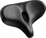 🚲 ipow oversized comfort bike seat: widened bicycle saddle with soft thickened memory foam cushion, waterproof & universal fit for men and women in indoor/outdoor bikes logo