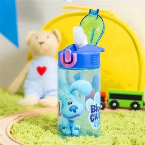 img 3 attached to 🍼 Zak Designs Kids Durable Plastic Spout Cover and Built-in Carrying Loop, Leak-Proof Travel Water Bottles (16oz, 2pc Set), Blue's Clues 2-Pack