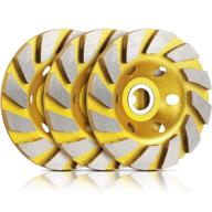 🛠️ yellow turbo row diamond grinding cup wheel disc for concrete sanding: walls, floors, granite, marble, masonry logo