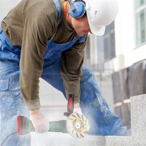 img 2 attached to 🛠️ Yellow Turbo Row Diamond Grinding Cup Wheel Disc for Concrete Sanding: Walls, Floors, Granite, Marble, Masonry