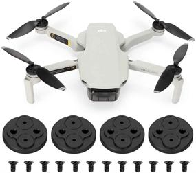 img 4 attached to 🔒 Накладки на двигатели DJI Mavic Mini - высококачественные алюминиевые колпачки для защиты от пыли и воды Mavic Mini