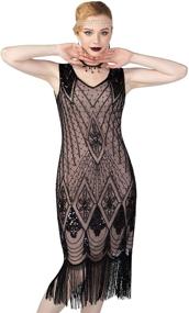 img 3 attached to 💃 Женская одежда и платья Gatsby Cocktail Sequin Flapper от PrettyGuide