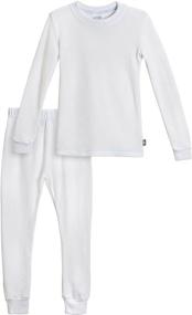 img 2 attached to Premium Boys Thermal Underwear Set: Long John with Soft, Breathable Cotton Base Layer - Made in USA