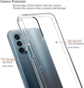 img 2 attached to 📱 Drop-Proof Clear TPU + PC Shockproof Case for OnePlus Nord N200 5G - Ftonglogy Cell Phone Case