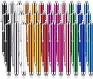 🖊️ 36-piece fiber tip stylus pens series for universal touch screen devices - compatible with iphone, ipad, tablets (12 vibrant colors) logo