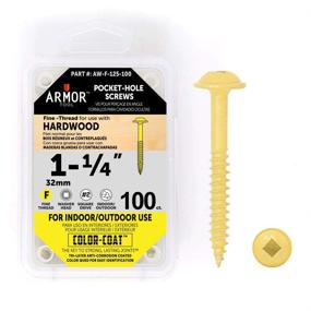 img 4 attached to Armor Fine Thread Pocket Screws Package Fasteners