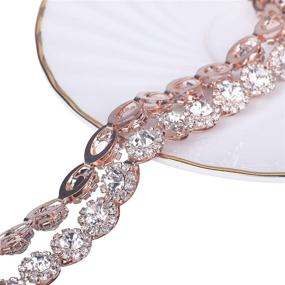 img 1 attached to Enhance Your Bridal Look with AWAYTR Rhinestone Belt - Perfect Sash Accessory for Wedding Dresses and Prom Gowns