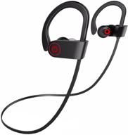 🎧 oconee bluetooth headphones: sweatproof wireless headphones with mic, noise cancellation – black logo