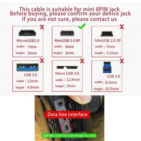 img 2 attached to 📷 USB Camera Transfer Data Sync Cable Cord for Sony Cybershot Cyber-Shot DSCH200, DSCH300, DSCW370, DSCW830, DSC-H200, DSC-H300, DSC-W370, DSC-W800, DSC-W830 - Black