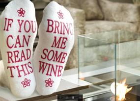 img 1 attached to Wine Gifts for Women - Vinakas Christmas Stocking Stuffers. If You Can Read This Bring Me Some Wine. Gag Gifts for Women Wine Lovers. High-Quality Cotton, One Size Fits Most.