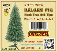 🎄 5ft balsam fir artificial christmas tree by christal logo