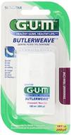 🦷 gum butler weave unwaxed dental floss - 200 yrds (pack of 6): a comprehensive oral hygiene solution logo