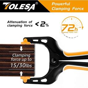 img 3 attached to TOLESA 6-Piece Spring Clamping Set for Enhanced Securing