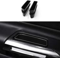 📱 topdall door side storage box handle pocket armrest phone container accessories for ford mustang 2015-2021 logo