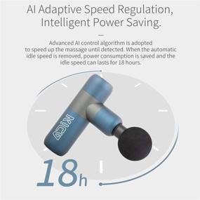 img 1 attached to KiCA K2 Мини массажер глубоких слоев мышц – портативный перкуссионный электрический массажер для облегчения боли, спортсменов и глубокой релаксации мышц. Тихий безщеточный двигатель, беспроводной с 4-мя насадками для массажа.