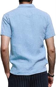 img 3 attached to 👕 PASLTER Summer Henley Shirts: Stylish and Comfortable Men's T Shirt Clothing