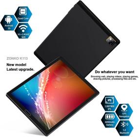 img 3 attached to 📱 Cutting-Edge Tablet 10 Inch: Android 10.0, 4GB RAM, 64GB Storage, Quad Core, 10" IPS HD Screen, 13MP Camera, 6000mAh Battery, 5.0 Bluetooth, GPS, 5G+2.4G WiFi