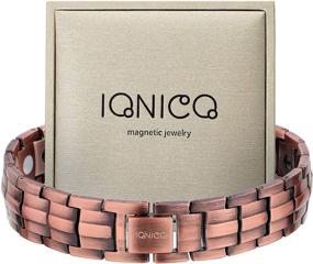 img 4 attached to Браслет IONICO Copper Magnetic: эффективное лечение стресса и боли для мужчин и женщин, передовая альтернативная медицина для давления крови и кровообращения, улучшение баланса и силы.