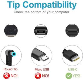 img 2 attached to 💻 Replacement USB Type C Charger for Dell Chromebook 3100 2-in-1 P29T P28T - AC Power Supply Adapter Cord for School Laptops