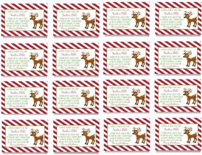 img 4 attached to 🎅 Ярлыки для подарочных тегов с едой для североленивых оленей - 16 пакетов складных карточек для рождественских вечеринок, детских приятностей, подарков, меток для мешков Рудольфа.