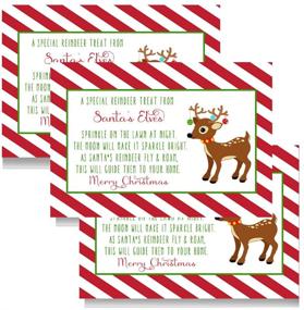 img 3 attached to 🎅 Ярлыки для подарочных тегов с едой для североленивых оленей - 16 пакетов складных карточек для рождественских вечеринок, детских приятностей, подарков, меток для мешков Рудольфа.
