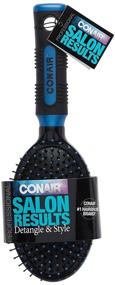 img 2 attached to 💆 Conair Pro Hair Brush - Wire Bristles, Cushioned Base, Various Colors