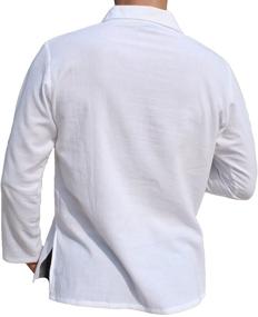 img 3 attached to 👕 RaanPahMuang Men's Summer Cotton Collar Sleeve Clothing