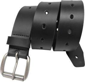 img 1 attached to AZ Alexander Leather Work Belt Men's Accessories