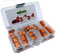 wago 221 series splicing connectors with compact case: 25pc wire connectors bundle - includes 10x 221-412, 10x 221-413, 5x 221-415 logo
