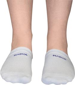 img 2 attached to Mabua Breathable White Half Toe Socks - Anti-slip, Pack of 5