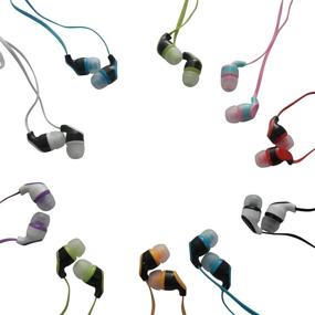 img 1 attached to 🎧 JustJamz Kidz 2.0 Color Call with Mic Stereo Earbud Headphones Mixed Colors - 10 Pack: Quality and Fun for Kids!