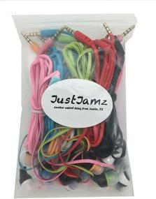 img 3 attached to 🎧 JustJamz Kidz 2.0 Color Call with Mic Stereo Earbud Headphones Mixed Colors - 10 Pack: Quality and Fun for Kids!