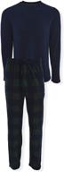 hanes tagless blackwatch men's clothing: 2-piece micro fleece apparel логотип