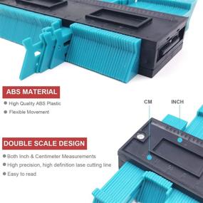 img 1 attached to 📏 Relitec Contour Gauge Duplicators - Simple Shape Contour Gauge Duplication - Instant Template For Curved and Odd Shapes - Easy Master Outline Gauge Tool for Cutting Set of 2 (5" and 10" Widen)