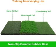 skylife tri-turf/dual-turf golf hitting mat 16 x 25, driving chipping putting training aids for backyard home garage outdoor practice with tees (tri-turf practice mat 16 x 25) logo