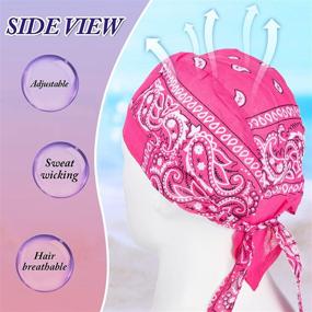 img 2 attached to Sweat Wicking Cooling Breathable Paisley Bandana