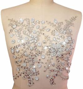 img 2 attached to Rhinestone Appliques Decoration Accessory 10 6X12 2″